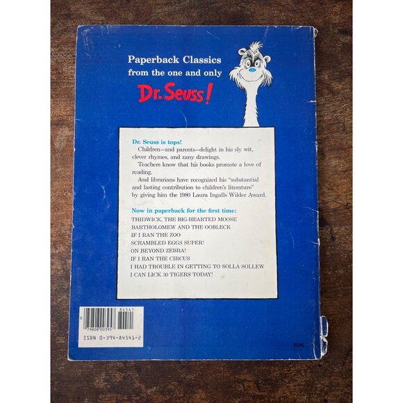 On Beyond Zebra! Banned Book By Dr. Seuss Paperback Classic Vintage Childrens Bo - Picture 3 of 3